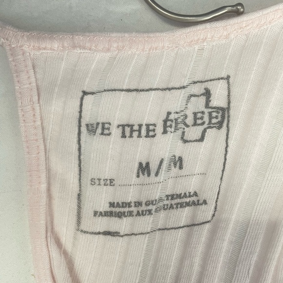 Free People We The Free Astoria Hacci Top in Light Pink Size Medium - Picture 6 of 8